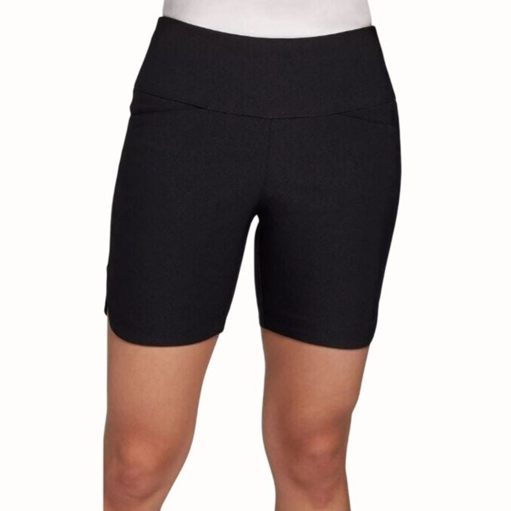 NWT Lady Hagen Women’s Sculpt 7” Stretch Waist Golf Shorts in Black size Small